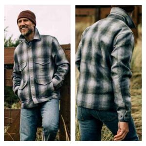 Taylor Stitch The Forester Jacket in Wool Ash Barn Chore Plaid MSRP $328 NWT